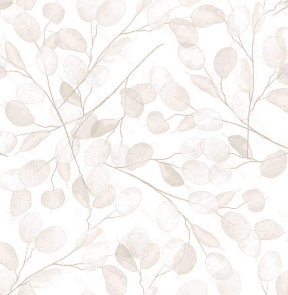 Linen Leaves - 100% Cotton Woven Fabric Digital Retail