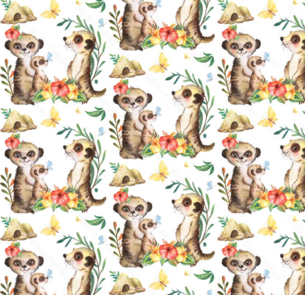 Meerkats (Meerkats Pre-Order) Select Fabric Base / Print Size Digital Preorder