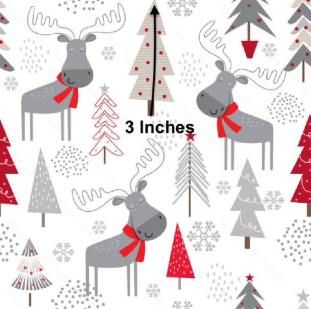 Moose Pre-Order (7Th July) Cotton Sateen / 3 Inches Digital Fabric Preorder