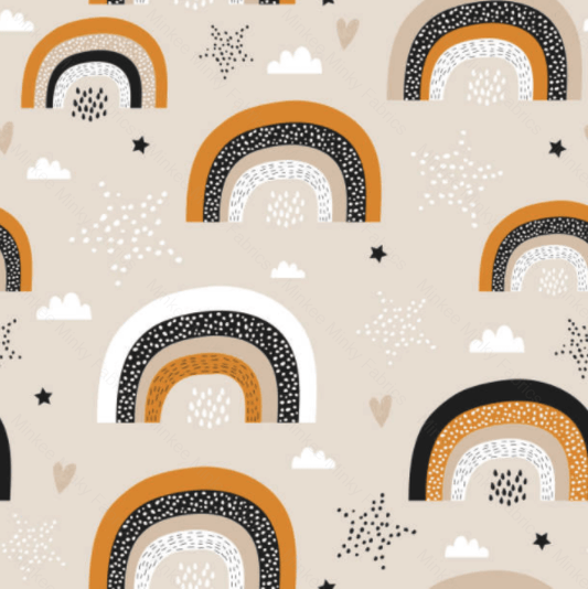 Mustard Rainbow Pre-Order (7Th July) Select Fabric Base / Print Size Digital Preorder