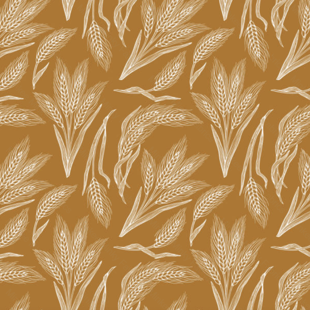 Mustard Wheat Retail Digital Fabric - Retail