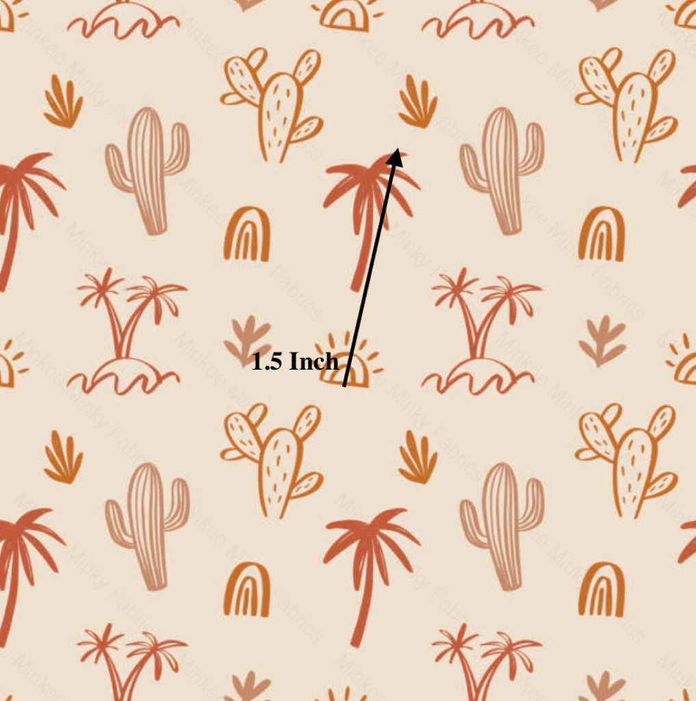 Palms And Cactus(January Pre-Order) - Fabric Digital Preorder