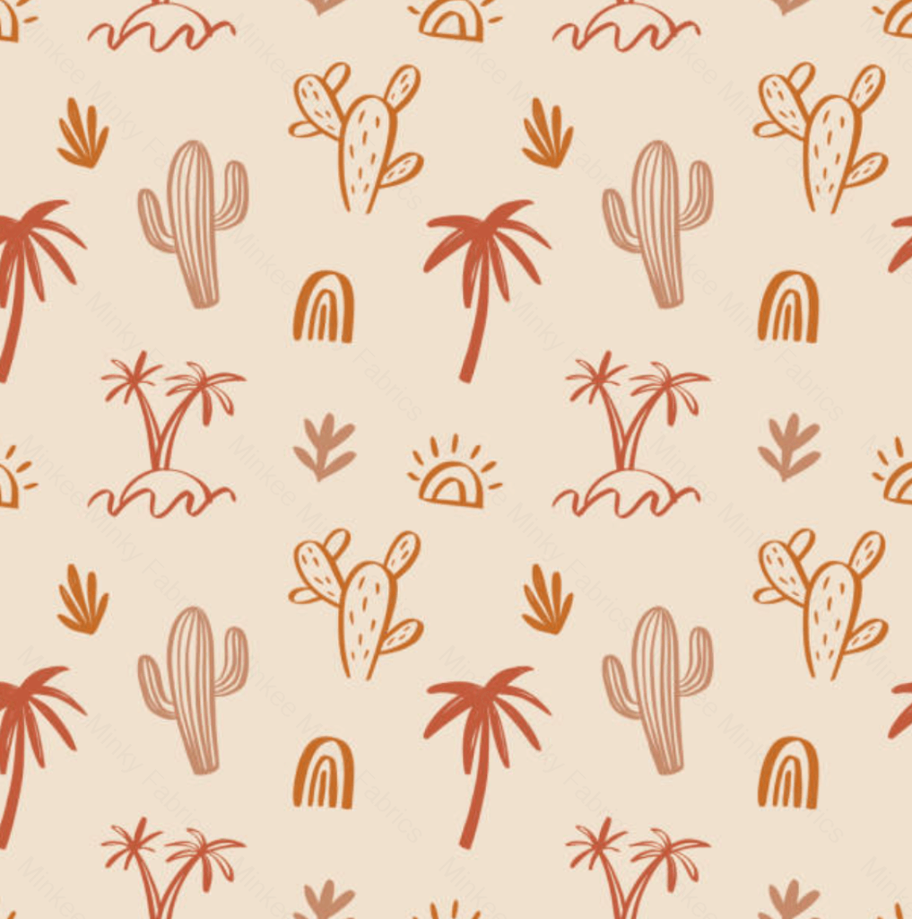 Palms And Cactus(January Pre-Order) - Fabric Digital Preorder