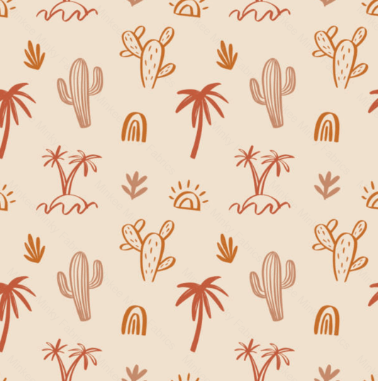 Palms And Cactus(January Pre-Order) - Fabric Digital Preorder