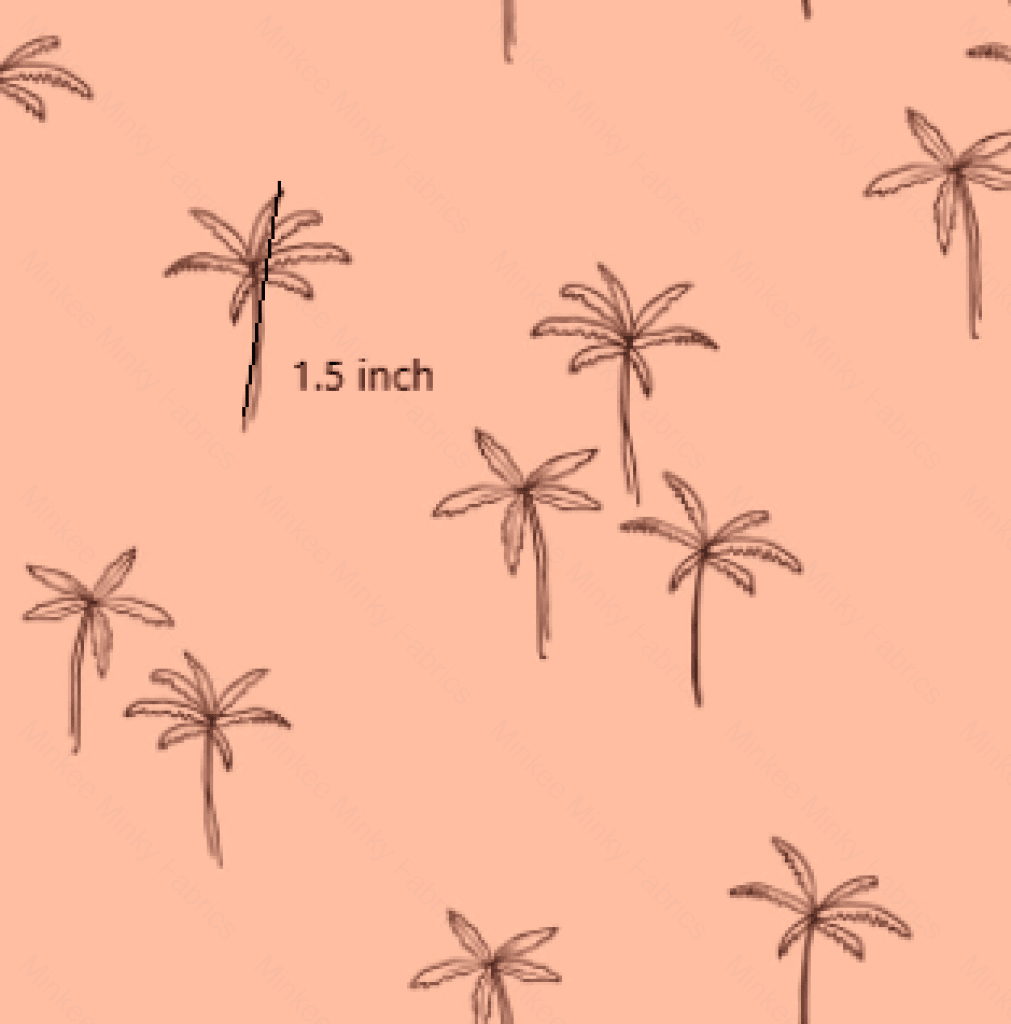 Palms Sorbet - Retail Woven 1.5 Inch Digital Fabric Retail