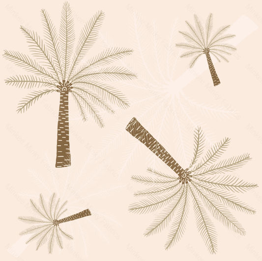 Paradise Palms Sand(August Pre-Order) Digital Fabric Preorder