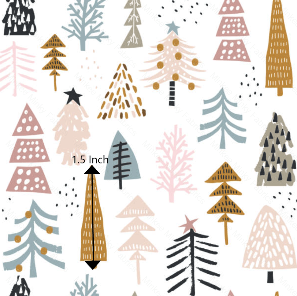 Pastel Christmas Forest (May Pre-Order) - Fabric Digital Preorder
