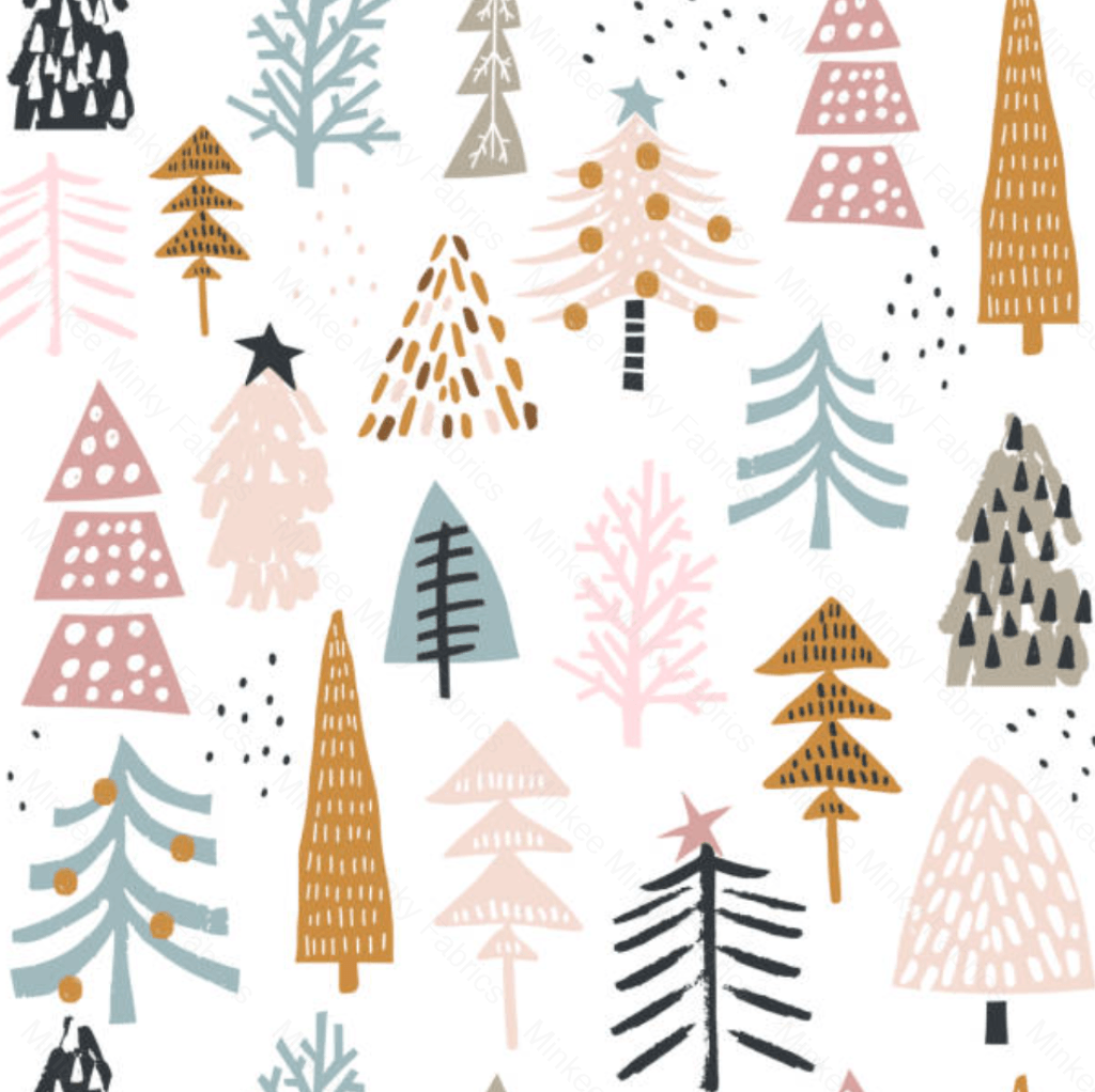 Pastel Christmas Forest (May Pre-Order) - Fabric Digital Preorder