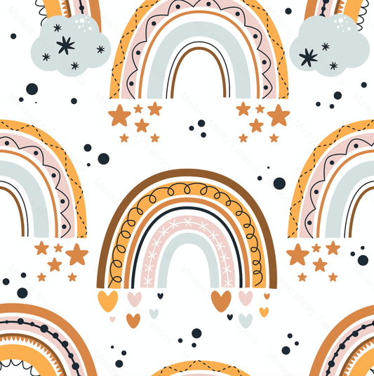 Pastel Rainbow (Meerkats Pre-Order) Select Fabric Base / Print Size Digital Preorder