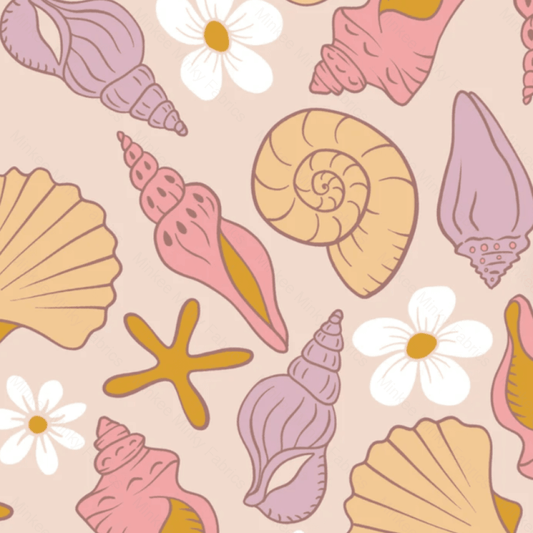 Pastel Shells (May Pre-Order) - Fabric Digital Preorder