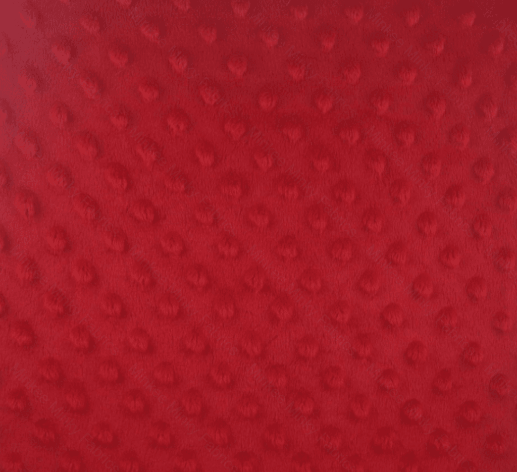 Minky Dot - 50Cm Short Cuts Red Fabric