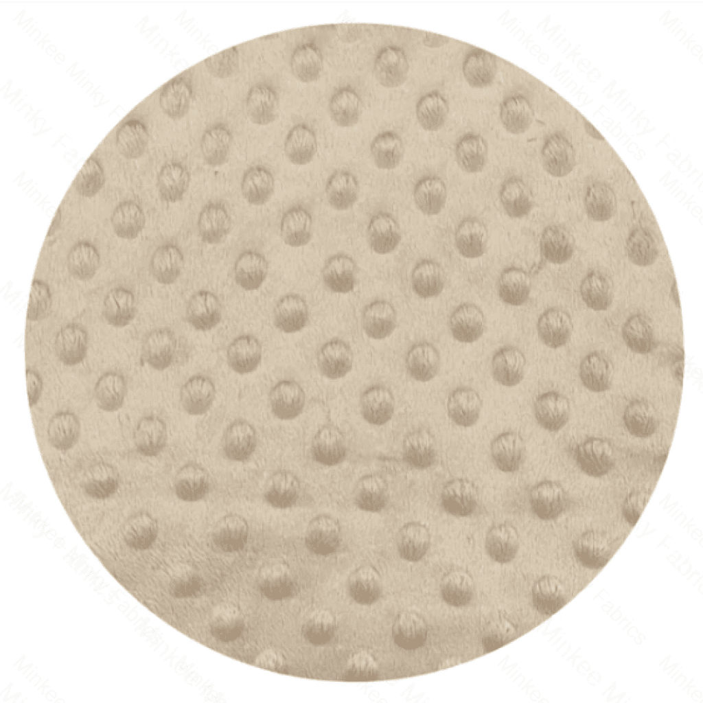 Premium Minky Dot Fabric - 50Cm Short Cuts Bleached Sand
