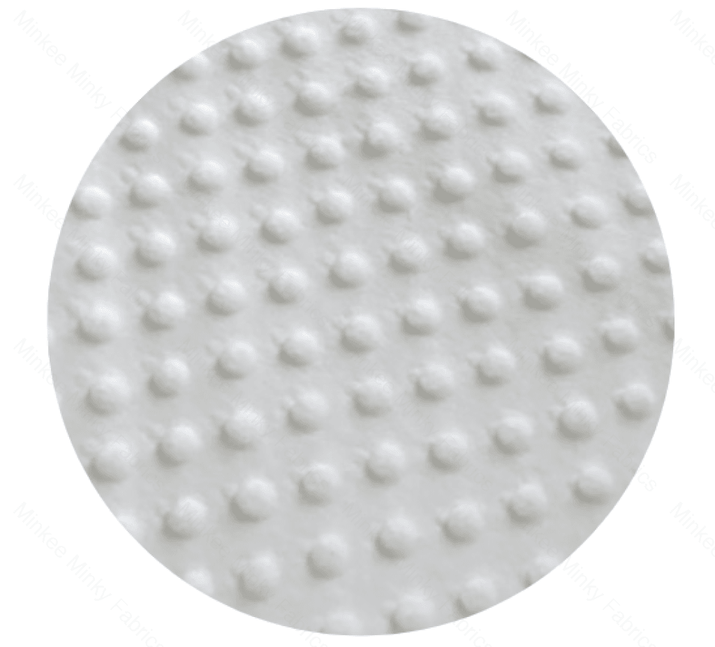 Minky Dot - 50Cm Short Cuts White Fabric