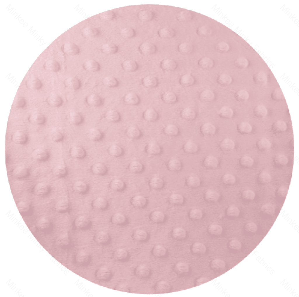 Minky Dot - 50Cm Short Cuts Baby Pink Fabric