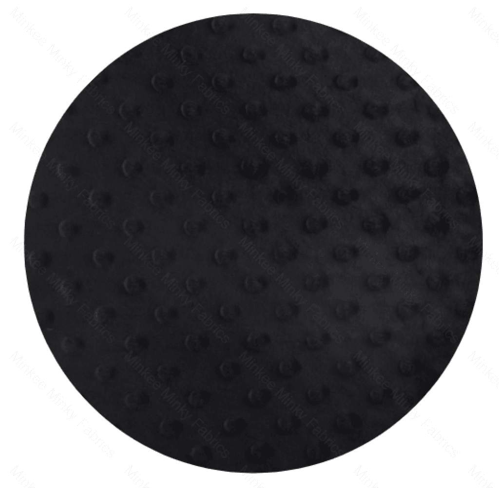 Minky Dot - 50Cm Short Cuts Black Fabric