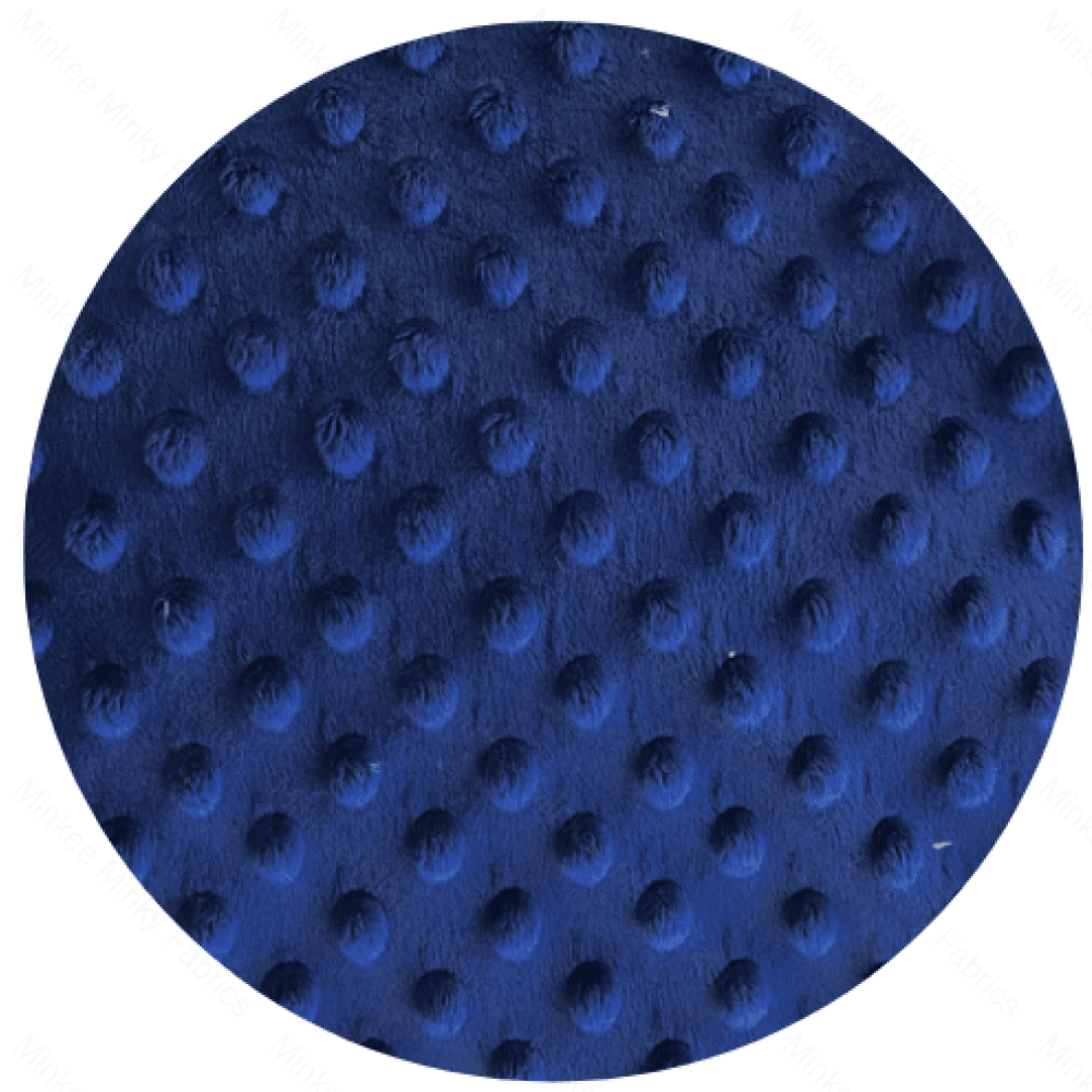 Minky Dot - 50Cm Short Cuts Navy Fabric
