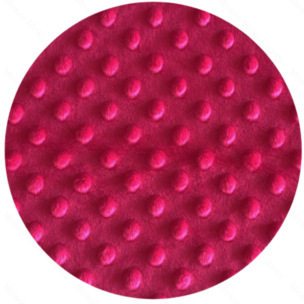 Minky Dot - 50Cm Short Cuts Raspberry Fabric