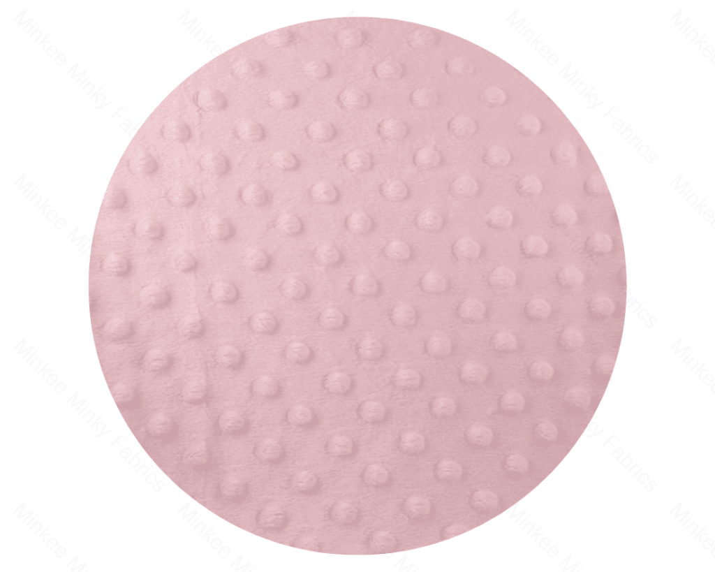 Minky Dot- Baby Pink Dot Fabric