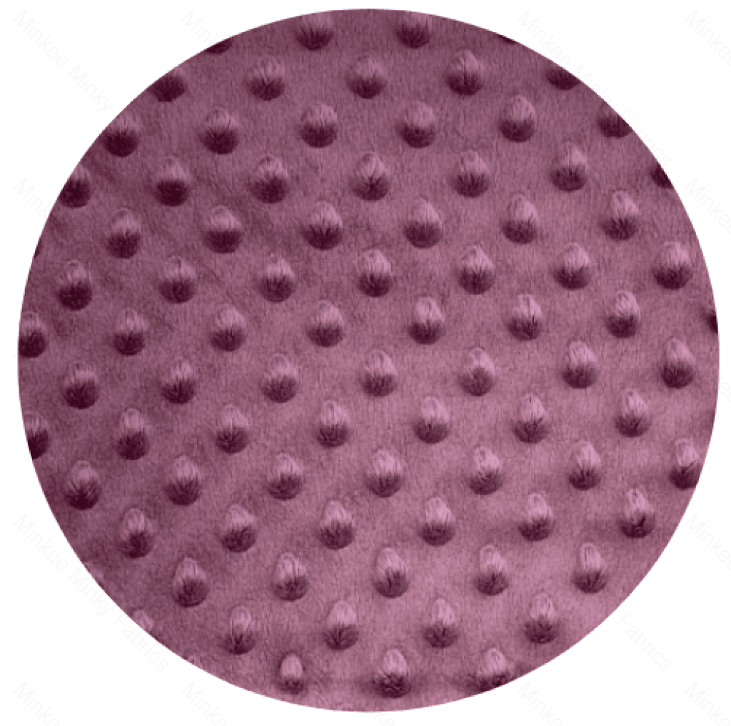 Premium Minky Dot Fabric - Dusky Orchid