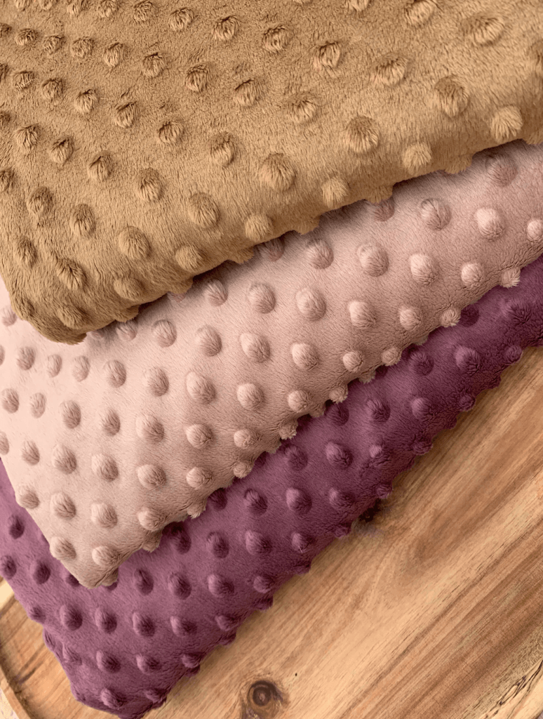 Minky Dot - Dusky Orchid Fabric