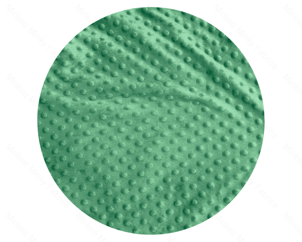 Premium Minky Dot Fabric - Grass Green