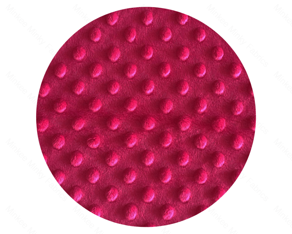 Minky Dot-Raspberry Dot Fabric