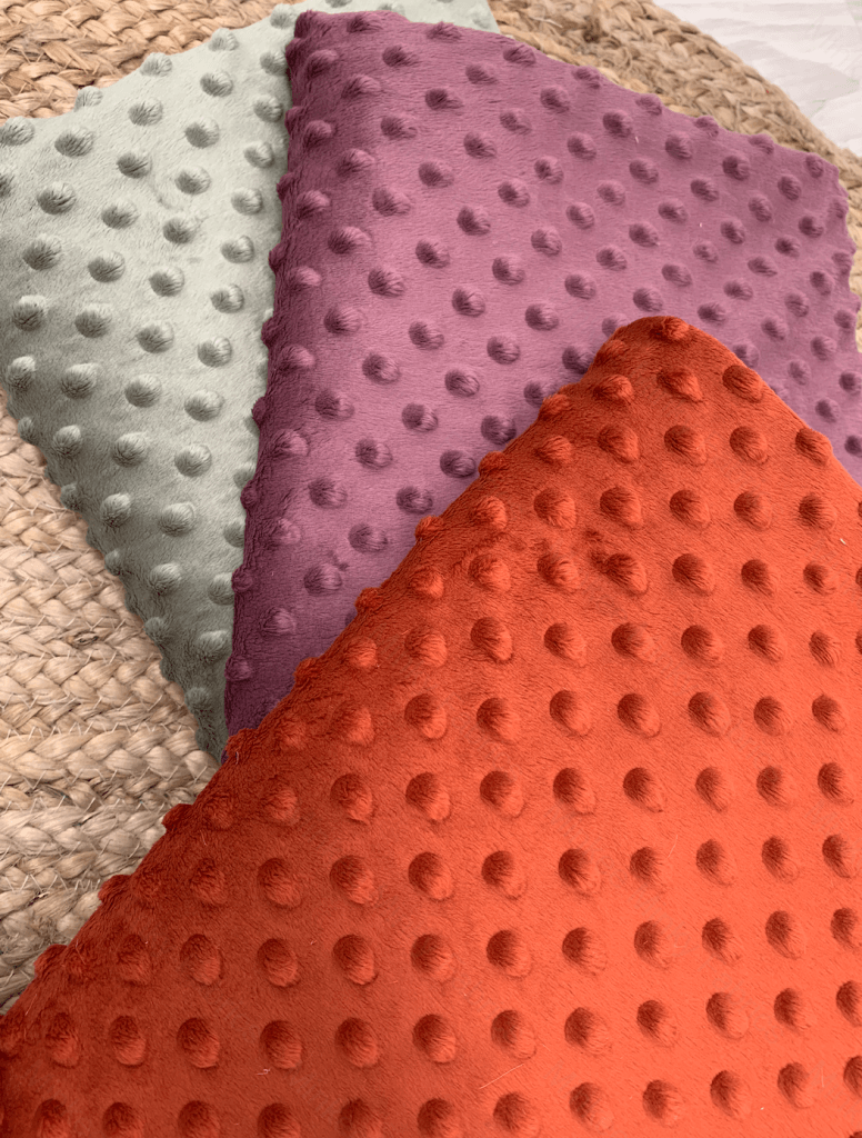 Premium Minky Dot Fabric Rust Minkee Minky Fabrics Australia