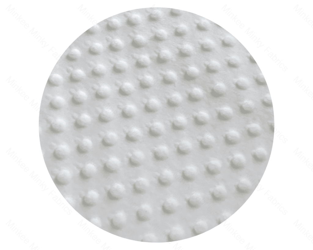 Minky Dot-White Dot Fabric