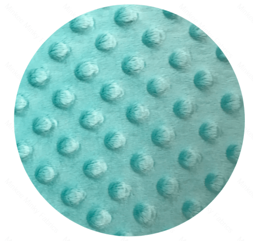 Minky Dot - 50Cm Short Cuts Aruba Blue Fabric