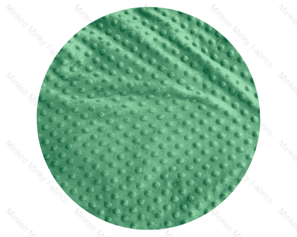 Premium Minky Dot Fabric - 50Cm Short Cuts Grass Green