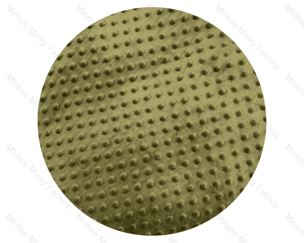 Premium Minky Dot Fabric - 50Cm Short Cuts Olive Branch