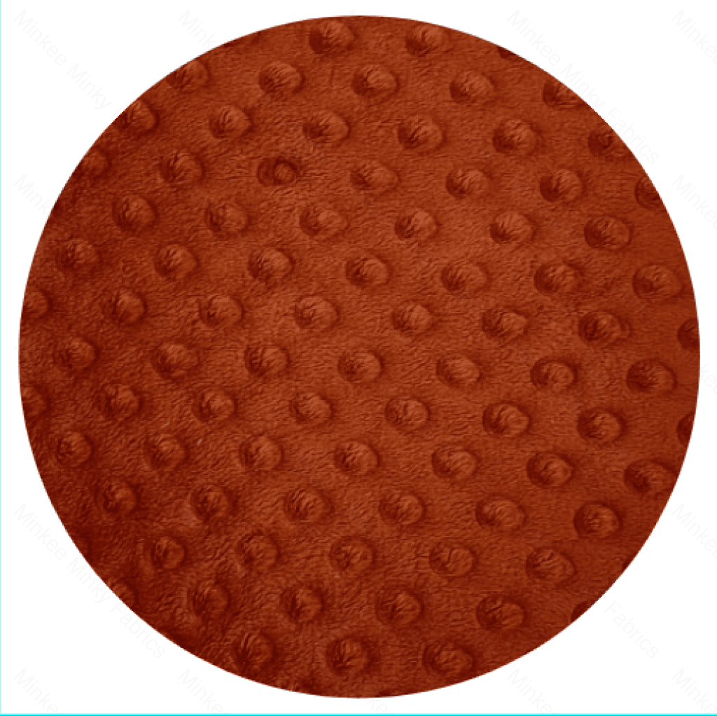 Minky Dot - 50Cm Short Cuts Rust Fabric