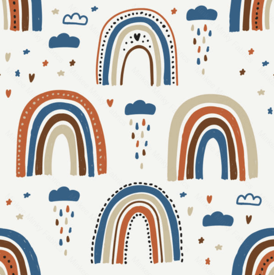 Rainbows And Clouds Pre-Order Select / Digital Fabric Preorder
