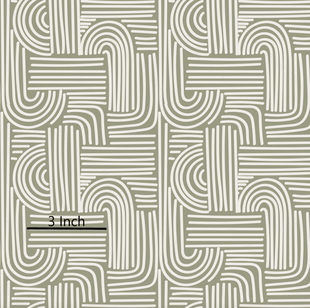 Sage Abstract Stripes (February Pre-Order) - Fabric Digital Preorder