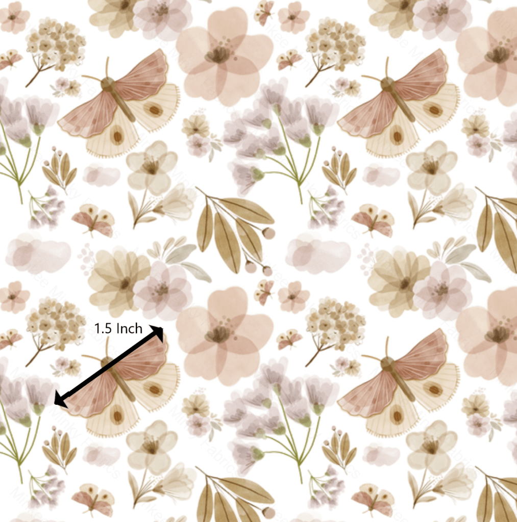 Spring Butterfly - Fabric Muslin 1.5 Inch Digital Retail
