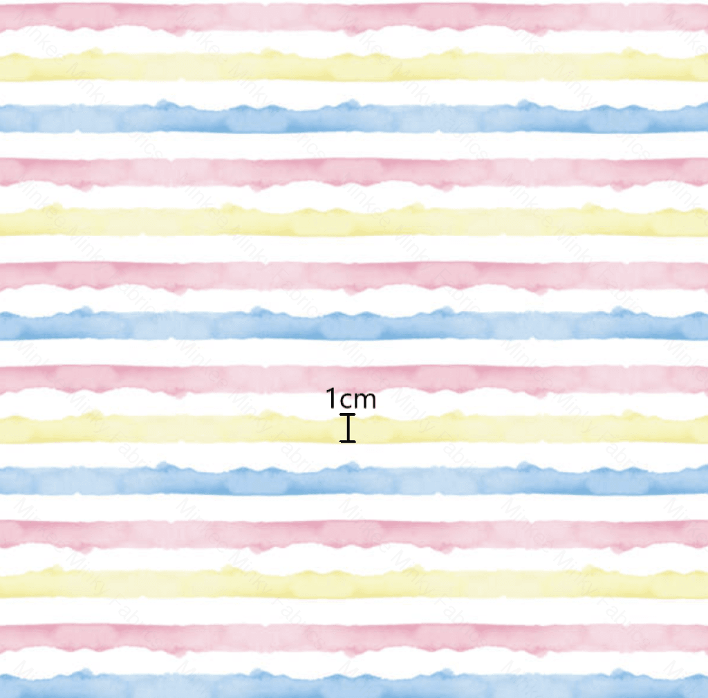 Stripes Watercolour Pastel (February Pre-Order) - Fabric Digital Preorder
