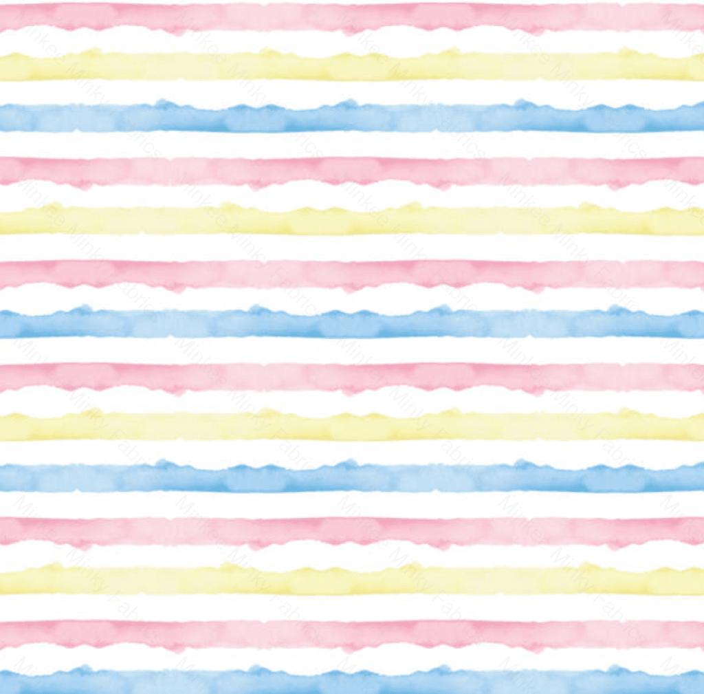 Stripes Watercolour Pastel (February Pre-Order) - Fabric Digital Preorder