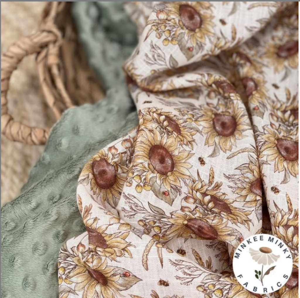 Sunflowers And Ladybugs - Fabric Digital Retail