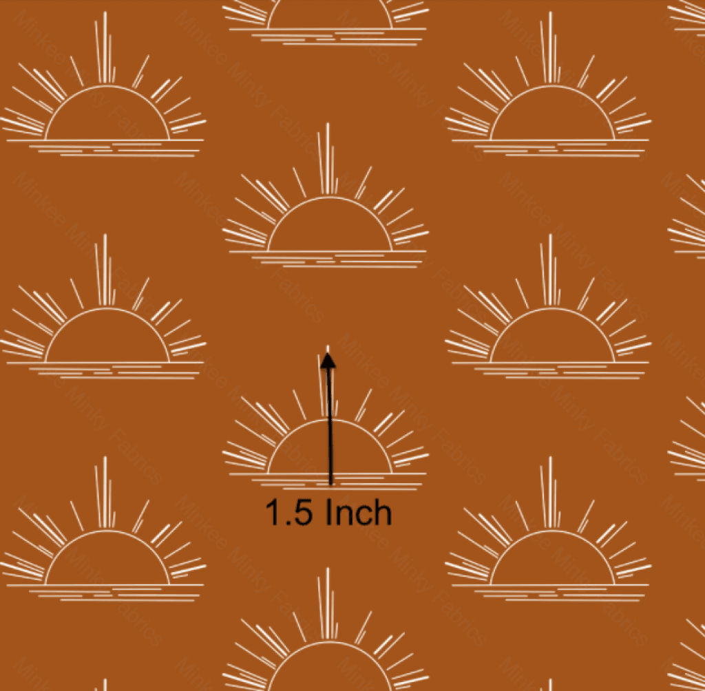 Sunset (Woodland Pre-Order) Cotton Sateen / 1.5 Inches Digital Fabric Preorder