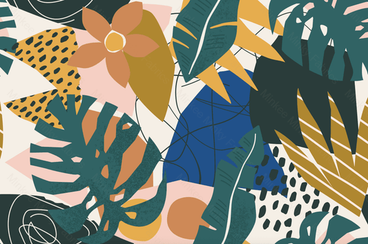 Tropical Abstract (August Pre-Order) Digital Fabric Preorder
