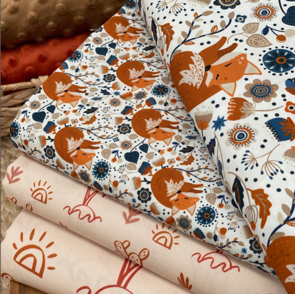 Whimsical Fox - 100% Cotton Woven Fabric Digital Retail