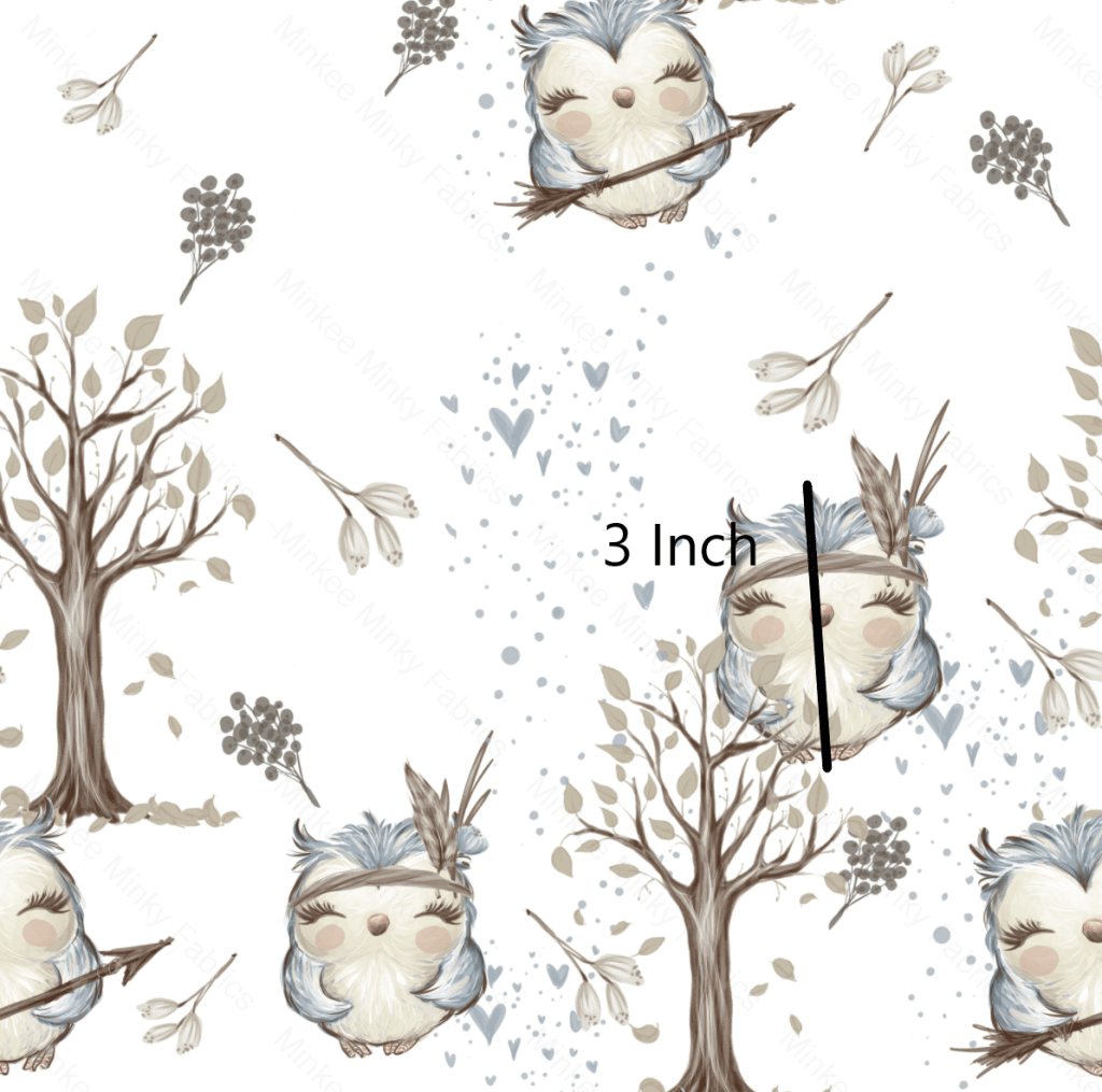 Woodland Owl (August Pre-Order) Digital Fabric Preorder