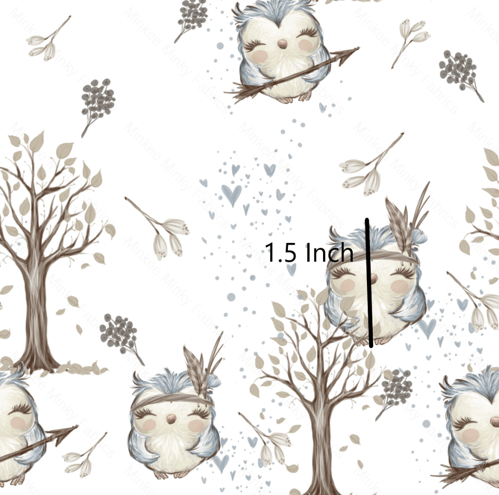 Woodland Owl (August Pre-Order) Digital Fabric Preorder