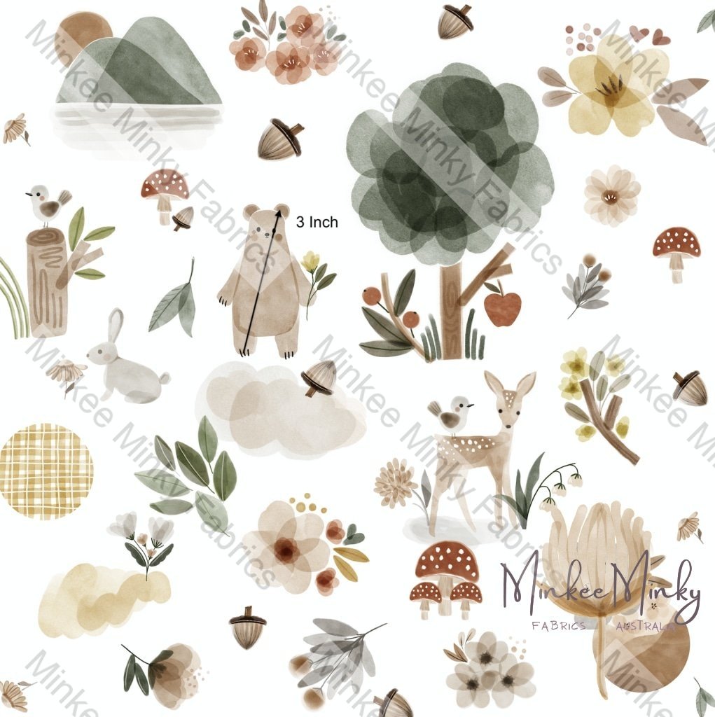 Woodland Wonderland - Cotton Lycra Fabric